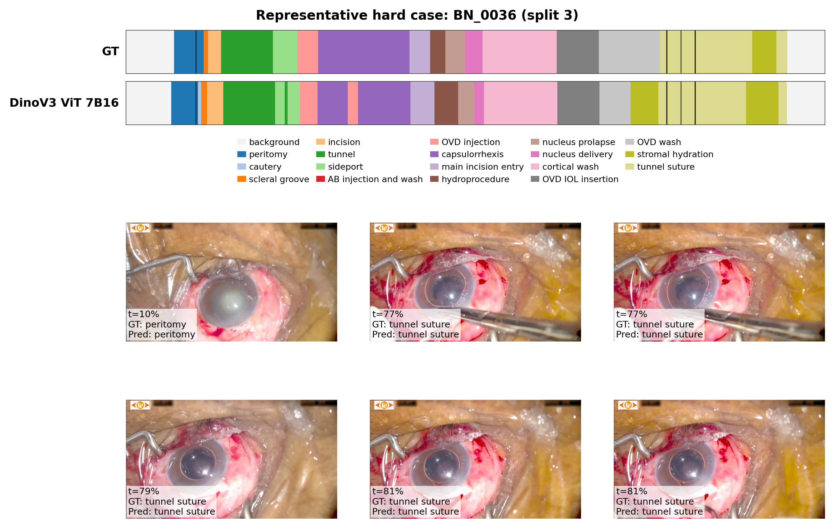 Segmentation keyframes